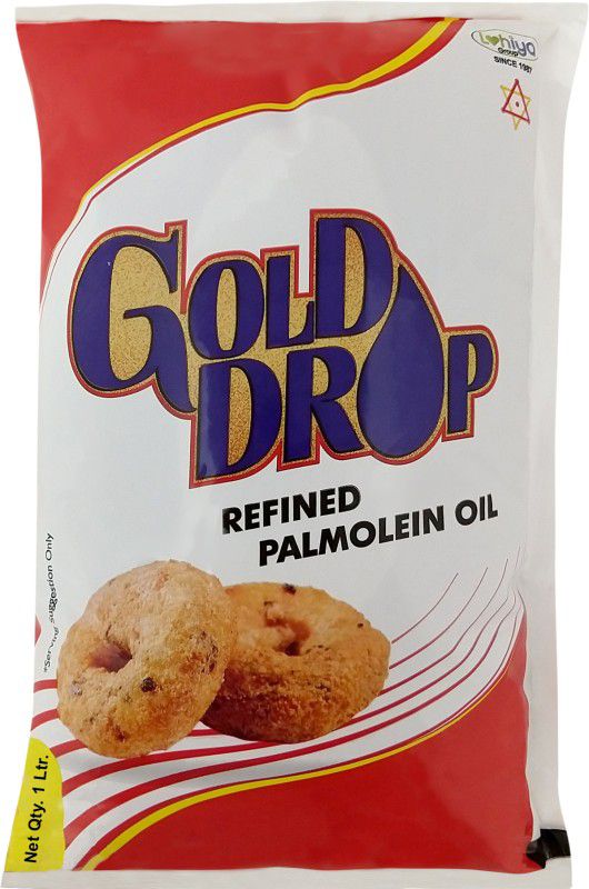Gold Drop Refined Palm Oil Pouch  (1 L)