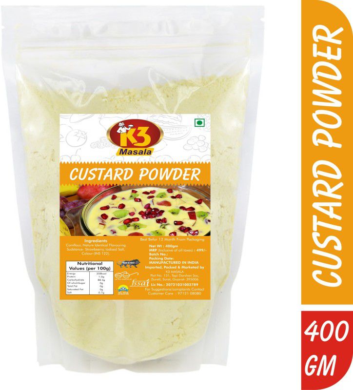 K3 Masala Premium 400gm Custard Powder