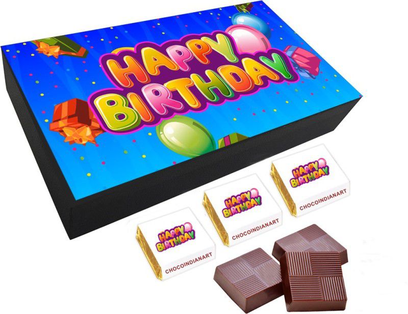 CHOCOINDIANART Amazing Happy Birthday Day, 06pcs Delicious Chocolate Gift, Truffles  (6 Units)