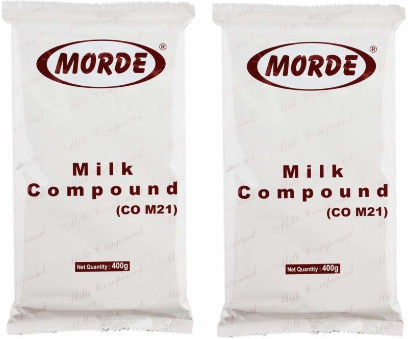 Morde Pack Of 2 | 400GM Each | Milk Compound Slab Bar Bars  (2 x 200 g)