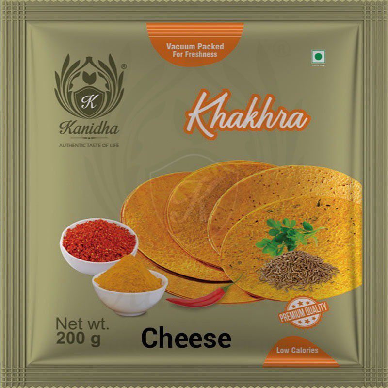 KANIDHA Cheese Khakhra 200 g (Pack of 2)  (2 x 200 g)