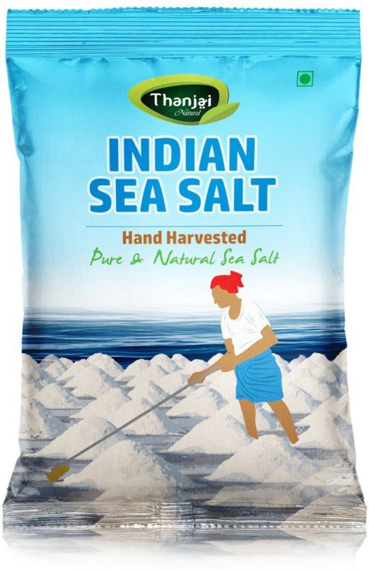 Thanjai iyerkai 4000g Indian Non Iodised Natural Sea Salt (Hand Harvested) for Healthy Cooking | Sea Salt  (4 kg, Pack of 4)