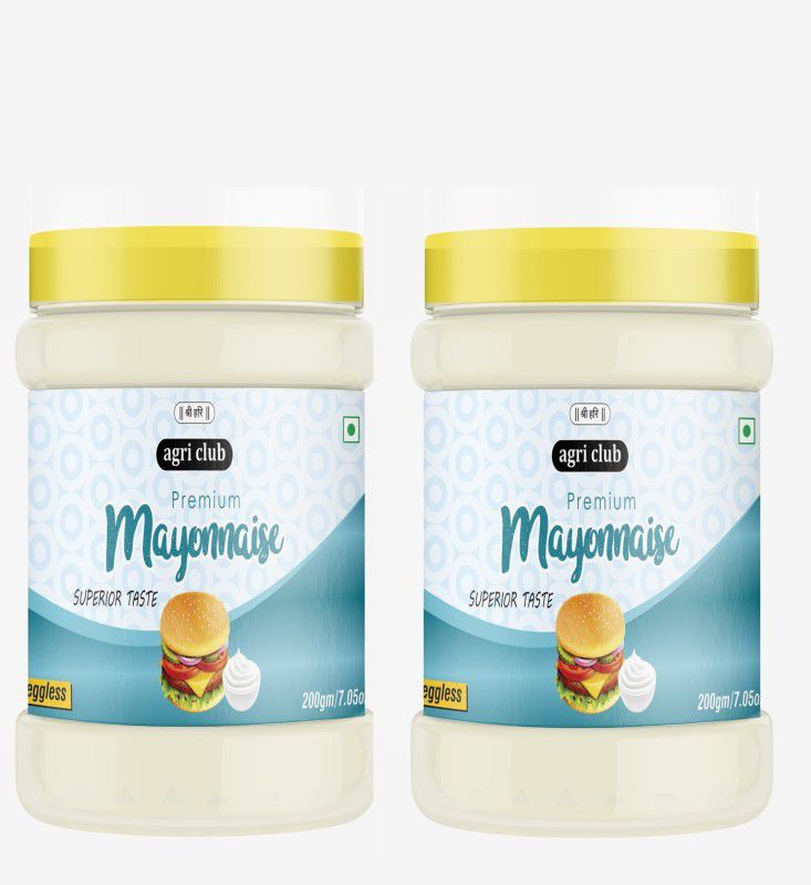 AGRI CLUB Premium Mayonnaise( each 200gm ) 400 g  (Pack of 2)
