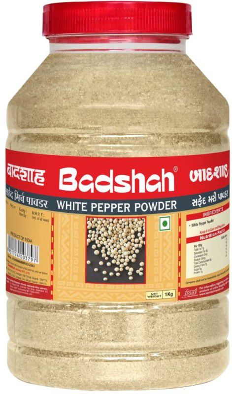 BADSHAH White Pepper Powder | Safed Mirch Powder | Safed Mari Powder  (1 kg)