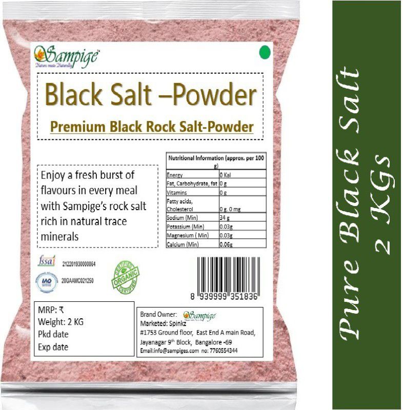 Sampige bsalt-2000 Black Salt  (2000 g)