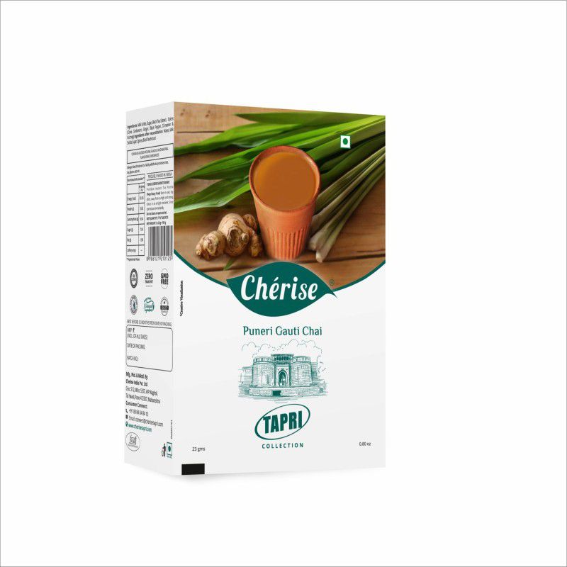 Cherise Instant Premix Tea Puneri Gauti Chai - 7 Sachets x 23g, 161gm (Made from Natural Ingredients) Instant Tea Box  (7 x 23 g)