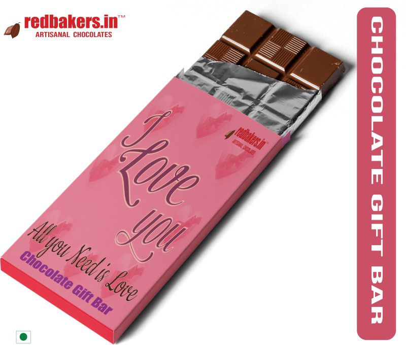 redbakers.in ALLYOUNEEDISLOVE Couverture Chocolate Gift Bar 100g Bars  (100 g)