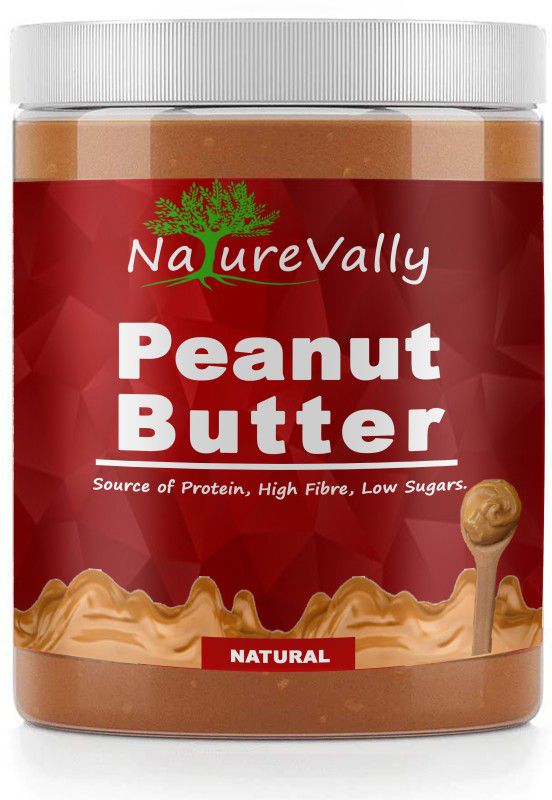 NatureVally Natural Peanut Butter 400g | Non GMO Peanut Butter| Rich in Protein Advanced 400 g