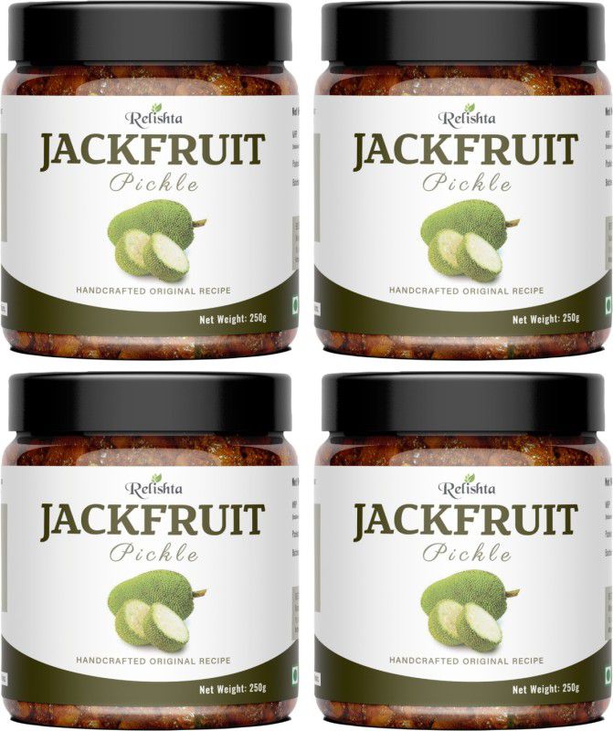 Relishta Jackfruit Pickle | Kathal Ka Achar (4x250G) Premium Less Oil Homemade Jackfruit Pickle  (4 x 250 g)