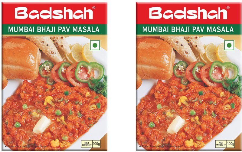 BADSHAH Mumbai Bhaji Pav Masala Powder | For Healthy Delicious & Flavorful Cooking |  (2 x 100 g)