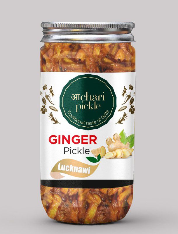 ACHARI PICKLES Homemade Ginger Pickle- Lucknawi Style-Adrak Ka Achar Mother Recipe Ginger Pickle  (400 g)
