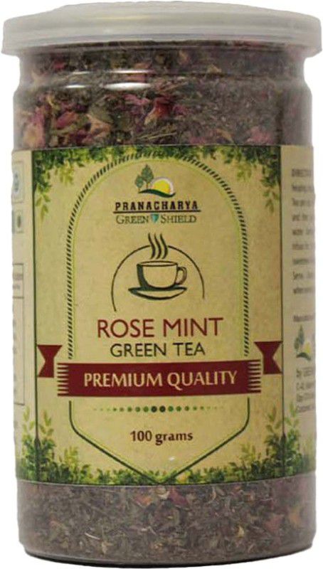 Pranacharya Greenshield Rose Tea,Made With Natural Buds of Rose Flowers and Fragrant Petals (100 gm) Rose Herbal Tea Box  (100 g)