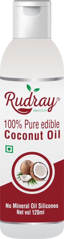 Rudray protein Coconut oil Coconut Oil Plastic Bottle  (120 ml)