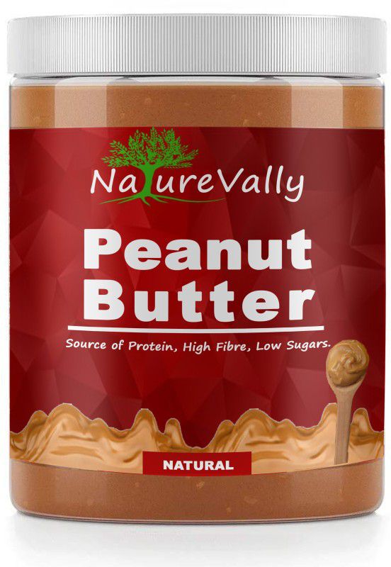 NatureVally Natural Peanut Butter 450g | Non GMO Peanut Butter| Rich in Protein Premium 450 g