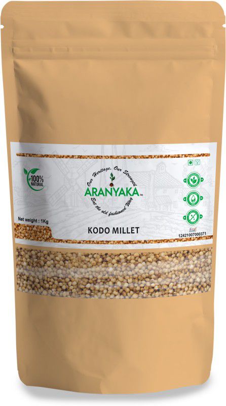Aranyaka Kodo Millet 1kg|Low GI Diabetic Friendly|High Protein&High Fibre|Semi-Polished| Kodo Millet  (1000 g)
