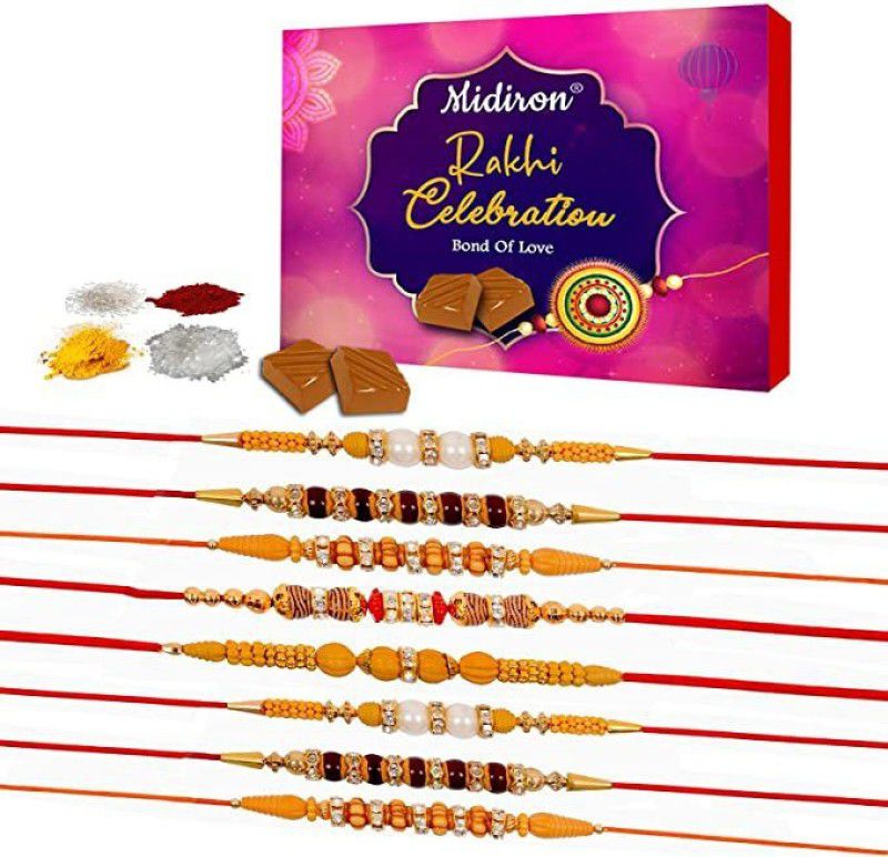 MALPANI Rakhi with Chocolate Combos-CADBURY-KB-AU-ACRakhi Set Combo  (5)