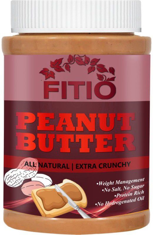 FITIO Nutrition All Natural Peanut Butter (Crunchy) (100) 450 g