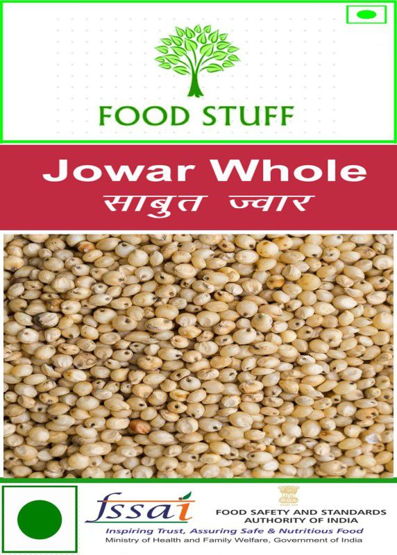 FOOD STUFF Premium Quality Jowar (Sorghum) Whole - 500GM Jowar  (500 g)