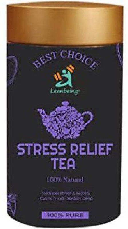 LEANBEING Stress Relief Tea 100g With Goodness of Chamomile,Lavender, Ashwagandha,valerian Herbal Tea Box  (100 g)