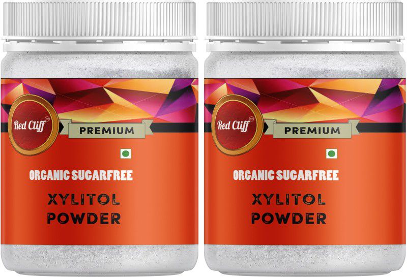 RED CLIFF Organic Xylitol 100% Natural Sweetener for Diabetes|Sugarfree|Keto Sweetener| Sweetener  (700 g, Pack of 2)