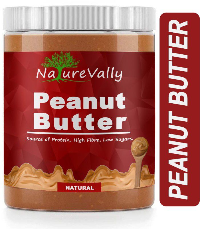 NatureVally Natural Peanut Butter 1Kg Pack Of 2 | Rich in Protein Premium 1 kg  (Pack of 2)