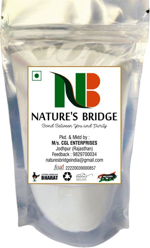 Nature's Bridge Baking Soda 200 gm / Finest Soda / Meetha Soda / Used as Baking / Cooking / Eating / Cleaning face Skin / Teeth whitening Baking Soda Powder
