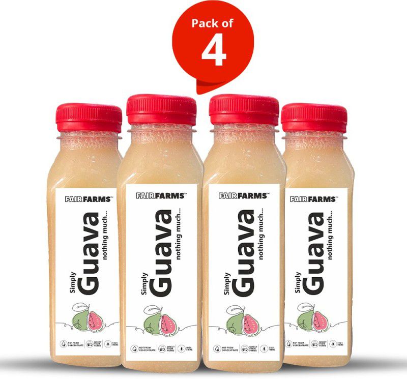 Fairfarms Guava juice (pack of 4 x 300ml)  (4 x 75 ml)