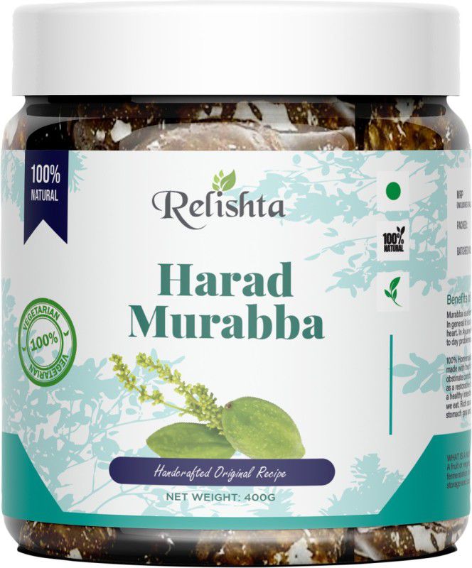 Relishta Harad Ka Murabba Natural Premium - Handcrafted original & Traditional Taste Harad Murabba  (400 g)
