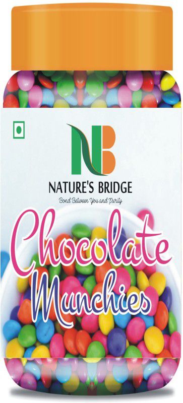 Nature's Bridge Gems Munchies - Chocolate Munchies - Gem s Chocolate - Chocolate Buttons - Jar pack - 300 Gm Truffles  (300 g)