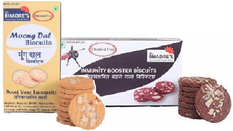 Dr. BHADRE'S Sweet Biscuits 400gm/Pack of 2|Immunity+Moong Daal Biscuits|Delicious Biscuits Digestive  (400 g, Pack of 2)