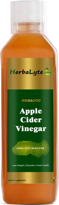 HERBALYTE Organic Apple Cider Vinegar - Rith strand of mother, R4 Vinegar  (500 ml)