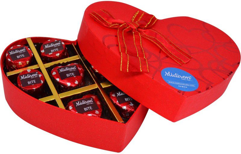 Midiron Chocolate Gift Box For Valentine's Day, Birthday, Anniversary and all Occasion, Chocolate Gift, chocolates gift box for birthday boyfriend, Girlfriend, Husband, Wife, Sister, Brother (IZ21GB6Choco10-05) Fudges  (150 g)