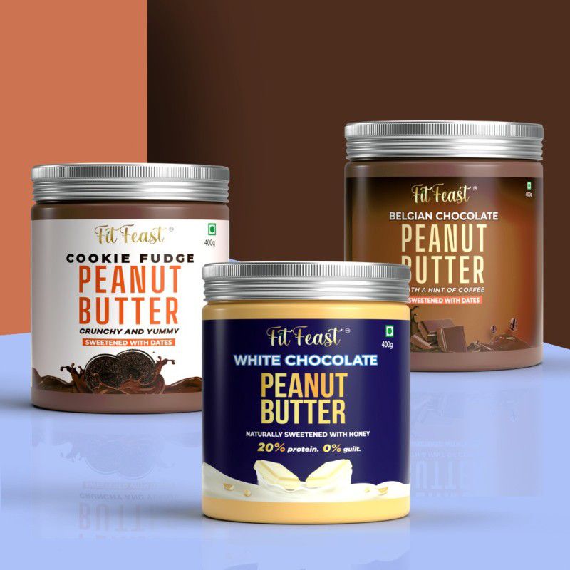 FitFeast Peanut Butter Combo 1200 g  (Pack of 3)