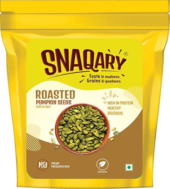 snaqary Roasted Pumpkin Seeds Nutritious Healthy Roasted Snacks (Pack of 2)  (2 x 120 g)