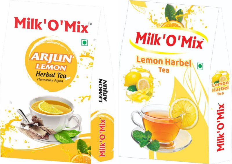 Milk'O'Mix Arjun Lemon Herbal Tea & Lemon Herbal Tea Combo Lemon Herbal Tea Box  (2 x 200 g)