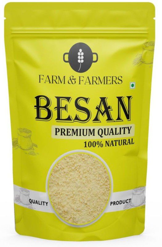 Farm & Farmers Premium Quality Besan Flour Pure and Natural Healthy Besan250 grams  (250 g)