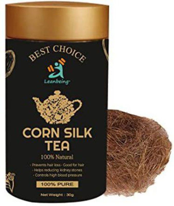 LEANBEING Corn Hair Tea (30g) for Kidney Stones / Liver Cleansing - Corn Silk Tea Tea Tin  (30 g)