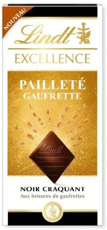 LINDT Excellence Dark Chocolate Glitter With Crunchy Wafer Bars  (100 g)