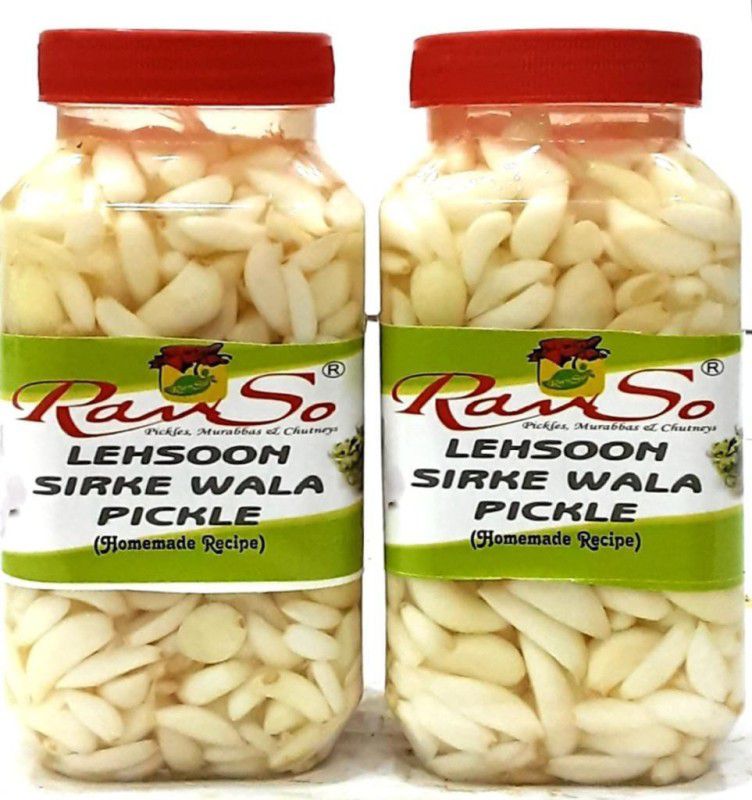 Ravso Lehsun Sirke Wala Achaar Vinegar Garlic Pickle Garlic Pickle  (2 x 0.45 kg)