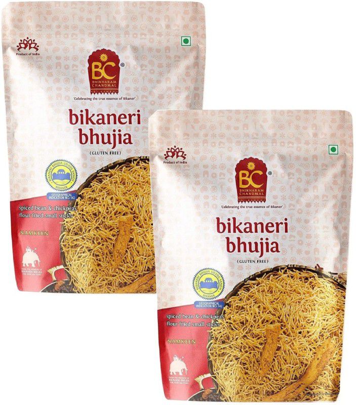 BHIKHARAM CHANDMAL Bikaneri Bhujia 1kg (Pack of 2)  (2 x 1 kg)