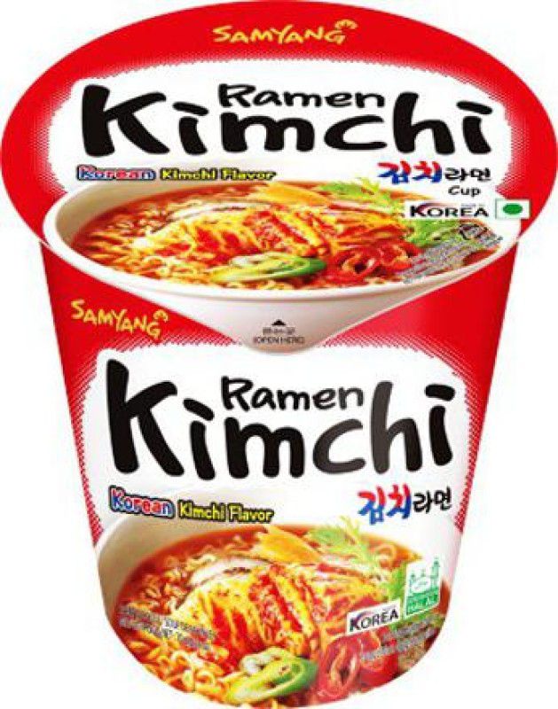 Samyang Kimchi Hot Chicken Flavour Raman Cup Noodles, 70mg*1 Pack (Pack of 1) (Imported) Cup Noodles Non-vegetarian  (70 g)