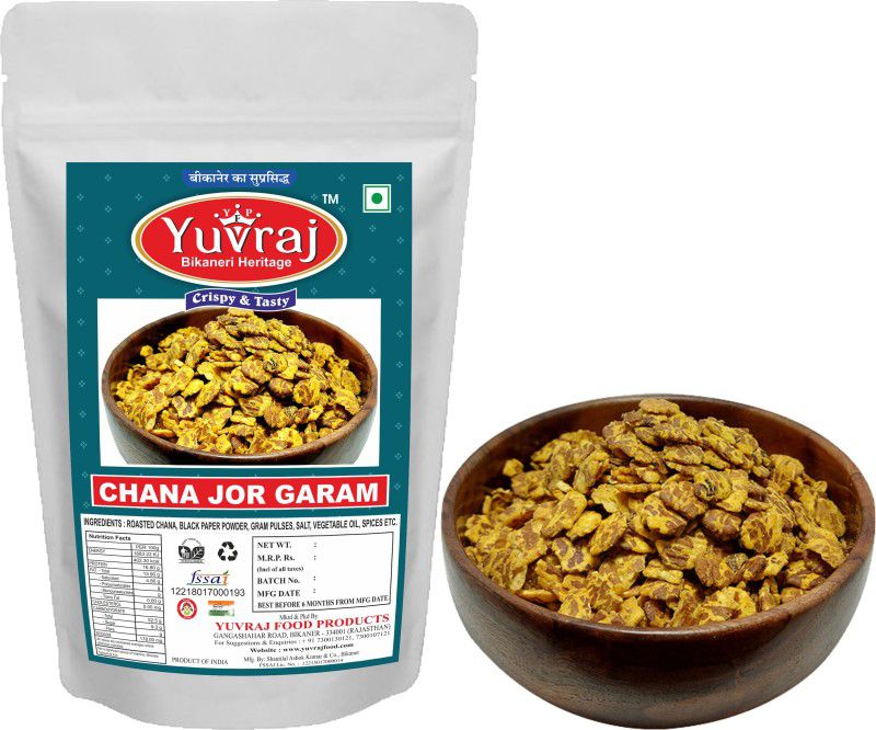 Yuvraj Food Product Chana Jor Garam masala Roasted Food (400 Gm x 2 ) combo pack  (2 x 400 g)