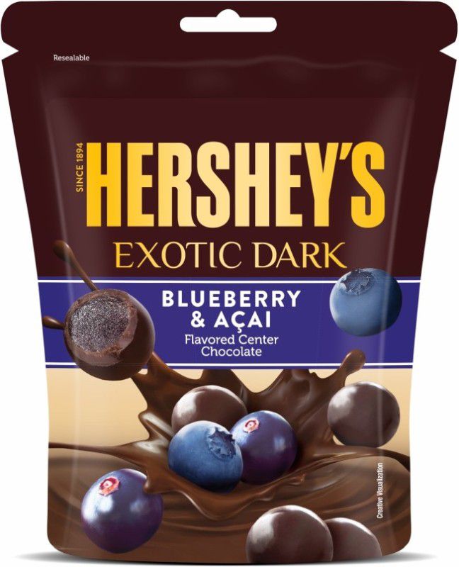 HERSHEY'S Blueberry and Acai Dark Chocolate Truffles  (100 g)