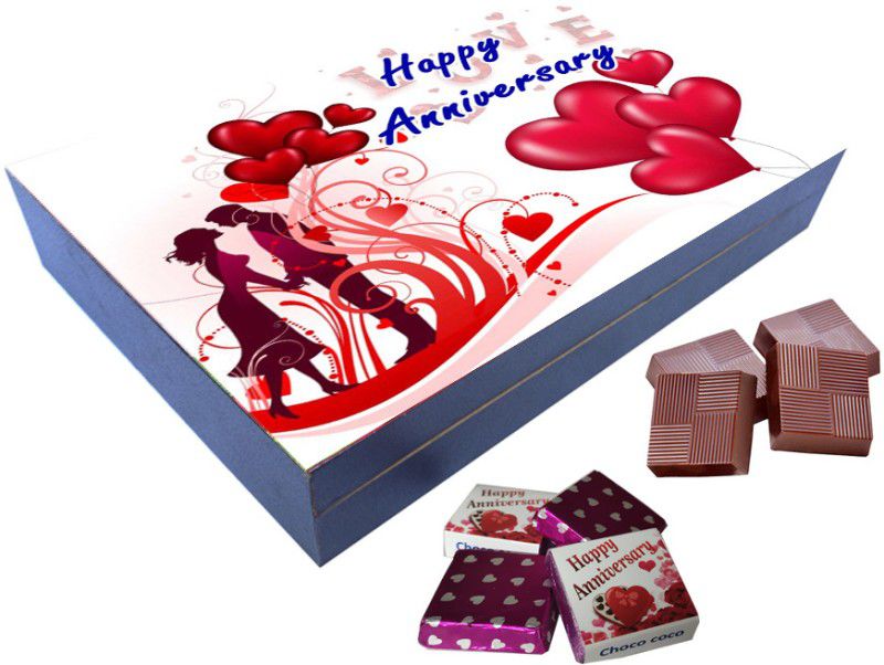 Choco coco Nice Happy Anniversary Gift MDF Chocolate Wooden Box (15 Pack, 625 g) Bars  (625 g)