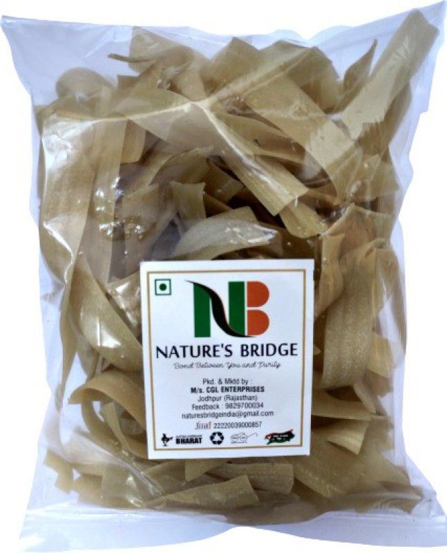Nature's Bridge Salewada Fali Fryums (400 Gm) / Ready to Fry Snacks / Fryums / Papad Fryums / Appalam Papad Fryums 400 g