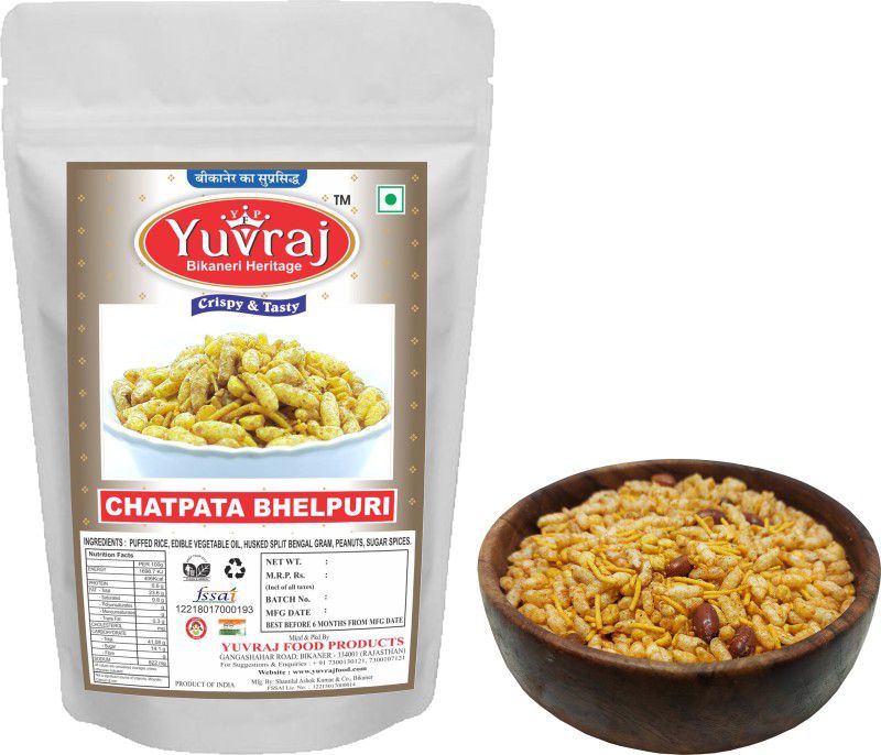 Yuvraj Food Product Bhel mix Bhelpuri | Snacks for Breakfast 400 gm pack  (400 g)
