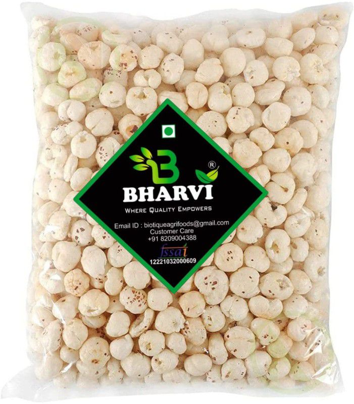 Bharvi Phool Makhana Handpicked Lotus Seeds/Fox Nuts Big Size Fox Nuts Popcorn  (250 g)