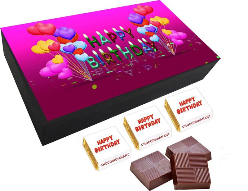 CHOCOINDIANART Lovely Happy Birthday, 06pcs Delicious Chocolate Gift, Truffles  (6 Units)