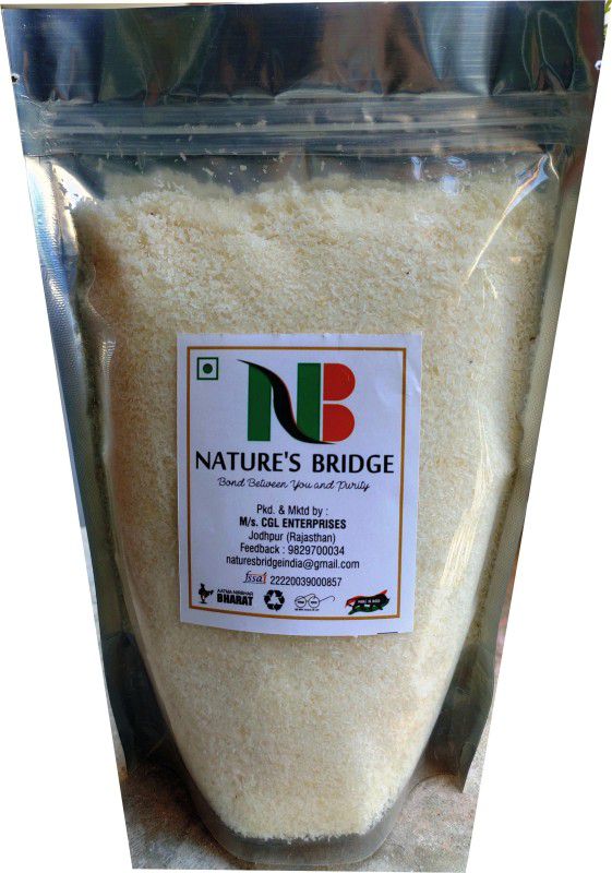 Nature's Bridge Desiccated Coconut powder (400 Gm) / Nariyal Burada for Cooking / Copra Bura / Kopra Bura  (400 g)