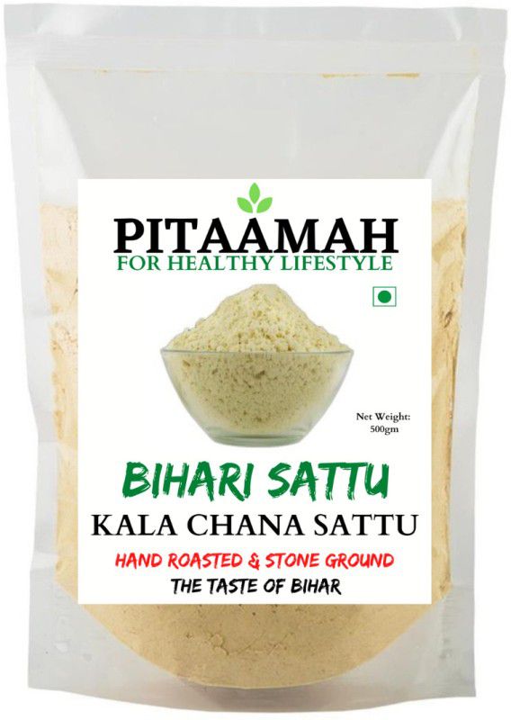 pitaamah Kala Chana Sattu | Hand Roasted & stone ground | Directly from Bihar  (1 kg)